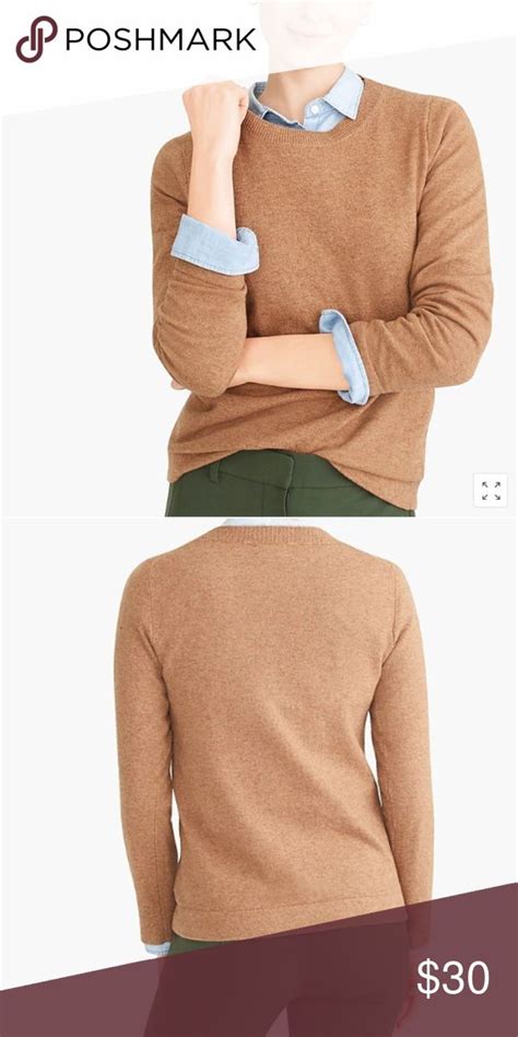 J Crew Factory Teddie Sweater In Heather Camel Sweaters Sweaters