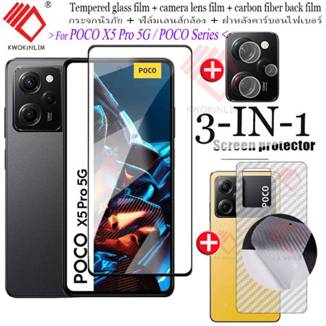 3 In 1 For Xiaomi POCO X5 X6 M6 Pro X5 5G X4 Pro M5 M5S M4 M3 Pro X4