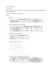 Lab Report Docx Bio Experiment Title Enzymes Aim To Test The