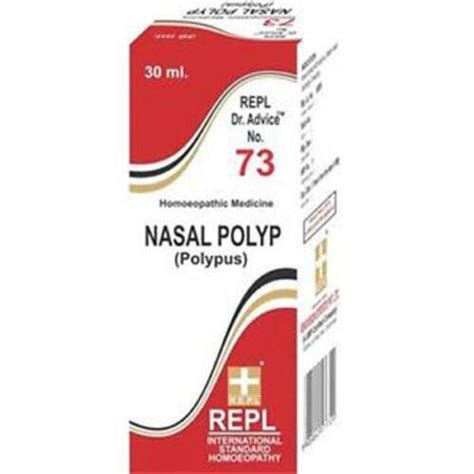 2 X Repl Dr Advice No 73 Nasal Polyp 30ml Each Homeopathic Remedy