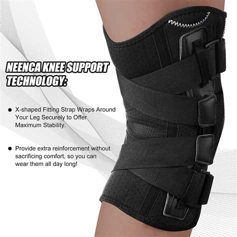 Neenca Professional Hinged Knee Brace Dual Side Stabilizers For Knee