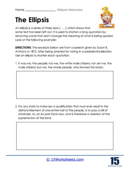 Ellipsis Worksheets 15