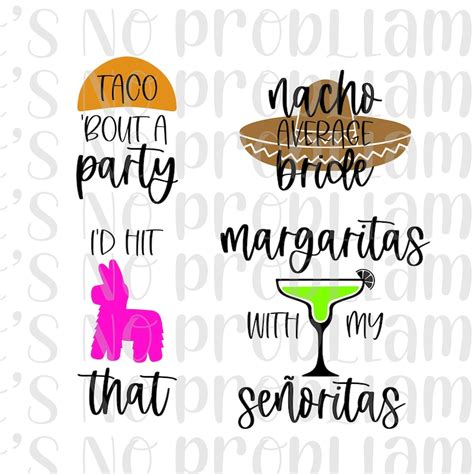 16 Fiesta Designs Fiesta Bundle Bachelorette Fiesta Party Etsy