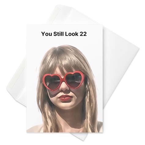 Taylor Swift Birthday Card Birthtay Feeling 22 Swiftie Taylor Swift