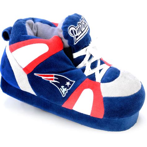 Comfy Feet Nfl Sneaker Boot Slippers New England Patriots Mens