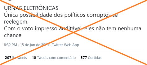 Afp Checamos On Twitter O Fato Das Urnas Eletr Nicas N O