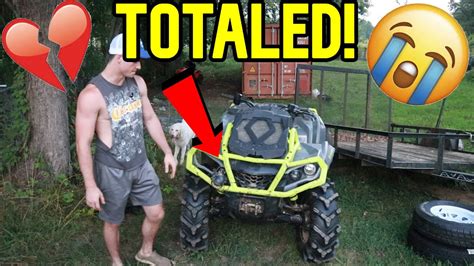 I Flipped My Fourwheeler Youtube