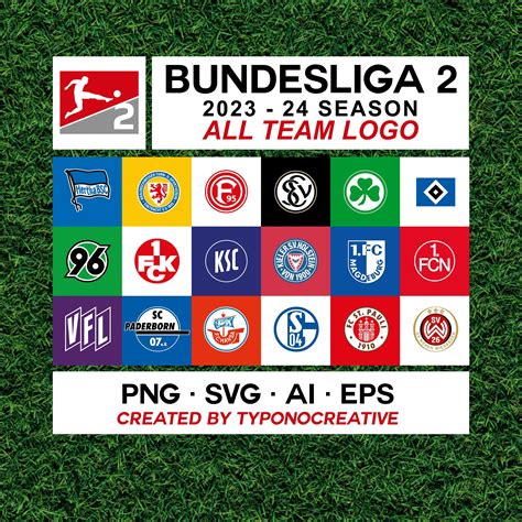 Bundesliga 2 2023 24 Team Logo complete PSD/ PNG / Ai / Svg / EPS ...