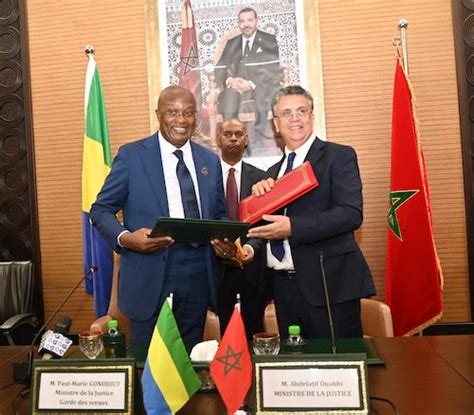 Signature Dun Protocole Daccord Entre Le Gabon Et Le Maroc Gabonews