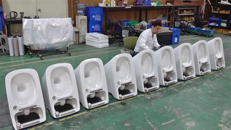 Mass Production Process Of Automatic Bidet Toilet All In One Toilet