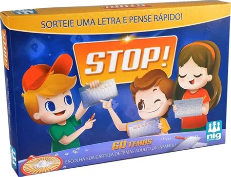 Jogo Infantil Educativo Stop Pense R Pido C Roleta Nig