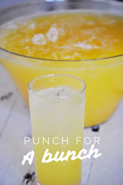 Punch For A Bunch Recipe Alcoholic Punch Recipes Punch Recipes