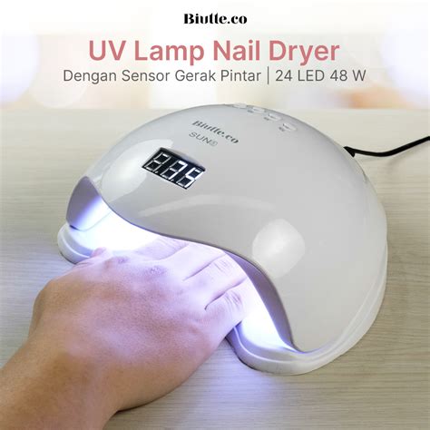 Biutte Co Pengering Kutek Uv Lamp Nail Dryer Sensor Lcd Led W