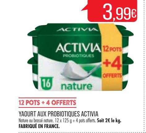 Promo Yaourt Aux Probiotiques Activia Chez Match Icatalogue Fr