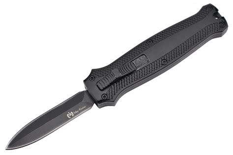 Petit Couteau Automatique OTF Maxknives Noir Lame 5 Cm Double Tranchant