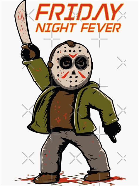 Friday Night Fever Sticker By Supercroix Redbubble