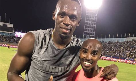 Usain Bolt And Mo Farah At Ostrava Golden Spike Aw