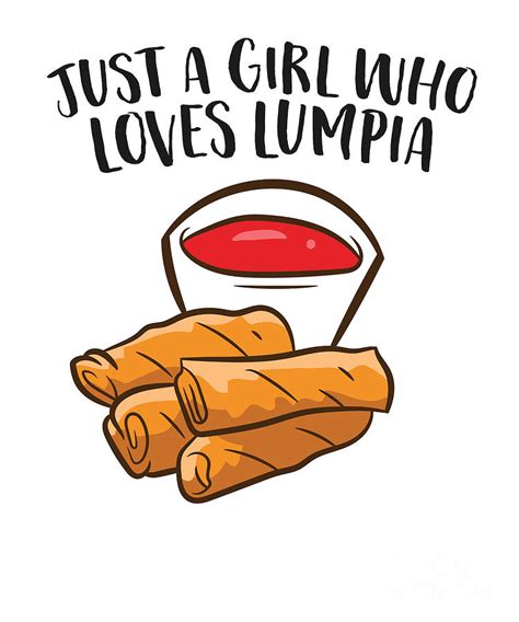 Just A Girl Who Loves Lumpia Funny Spring Rolls Lumpia Tapestry