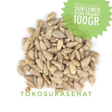 Jual Sunflower Seed Organic 100gram Kuaci Kupas Biji Bunga