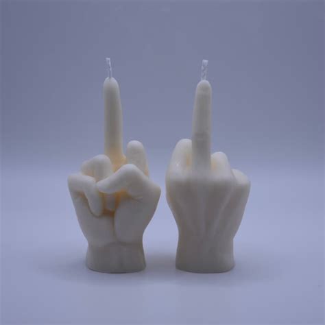 Middle Finger Candle Fuck You Mini Finger Candle Swear Etsy