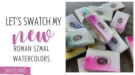 Swatching My New Roman Szmal Watercolor Paints Youtube