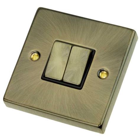 Scolmore Click Deco A Gang Way Switch Metal Black Insert