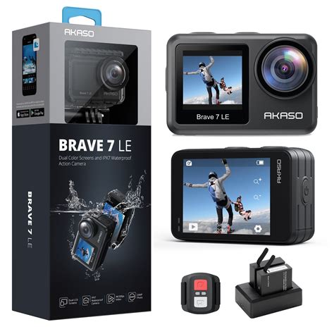 AKASO Brave 7 LE 4K30FPS 20MP WiFi Action Camera With Touch Screen Vlog