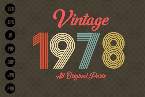 Vintage All Original Parts Svg Graphic By Siamvector Creative