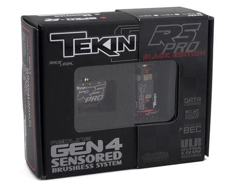 Tekin RS Pro Black Sensored Brushless ESC Gen4 Spec R Motor Combo 21