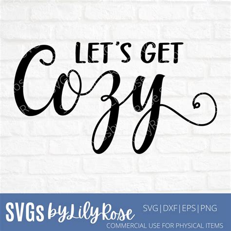 Let S Get Cozy Cut File Let S Get Cozy SVG File Cozy Etsy