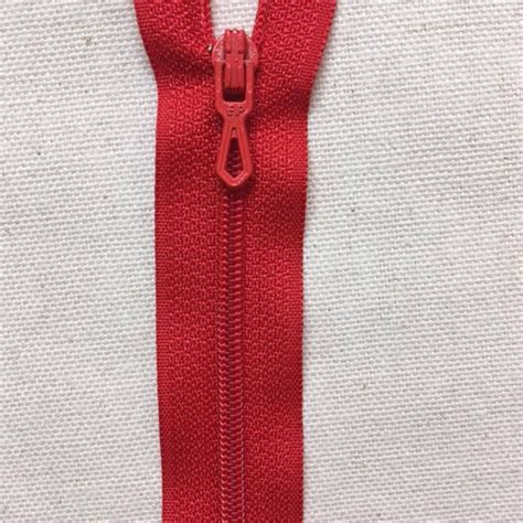 Zip Cm Red Non Separable Vermilion Eclair Prestil Etsy