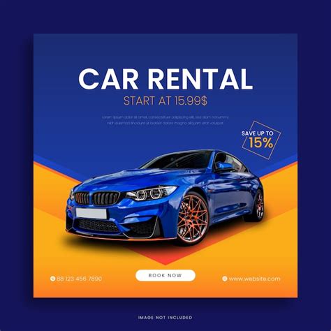 Car Rental Banner Template Premium Vector