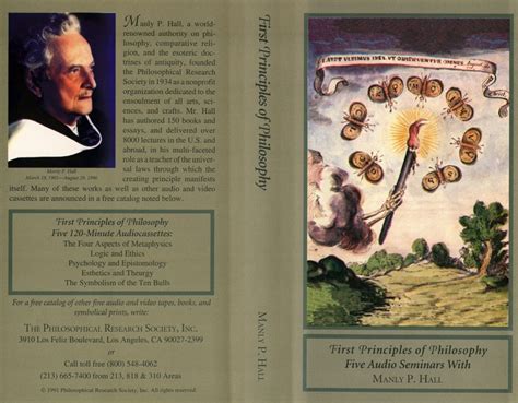 First Principles Of Philosophy Lectures By Manly P Hall First