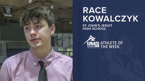 Athlete Of The Week Race Kowalczyk Of St Johns Jesuit