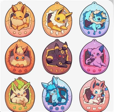 Pokémon Pegatinas bonitas Garabatos lindos Evoluciones eevee pokemon