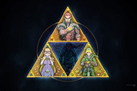 Triforce And A Bit Of Darkness By Pertheseus On Deviantart Legend Of