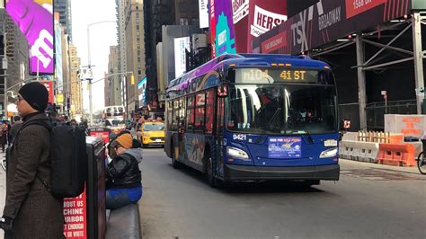 Mta Mabstoa Small Bus Actions Time Square St Youtube