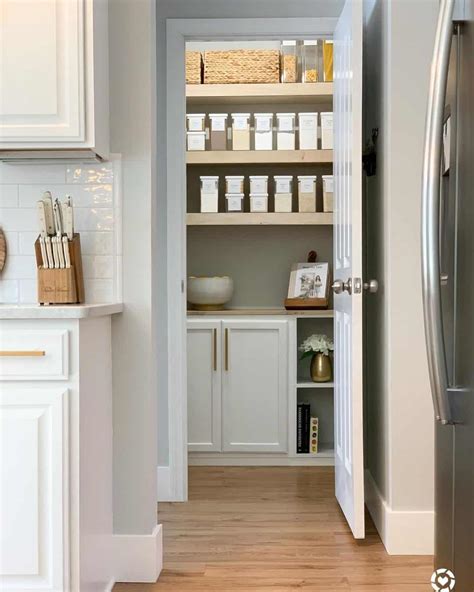 Custom Walk In Pantry With Organized Containers Soul Lane