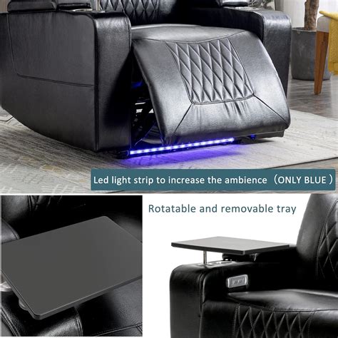 Buy Electric Recliner Chair With USB Charge Port 360 Swivel Tray Table