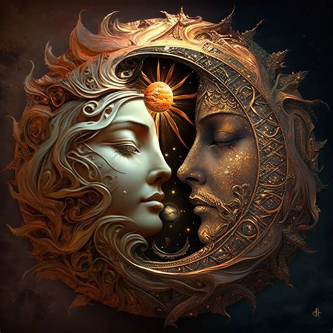 Goddess And God Moon Stars Art Celestial Art Moon Art