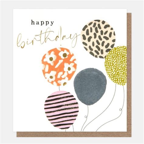 Balloons Birthday Card By Caroline Gardner Vibrant Home