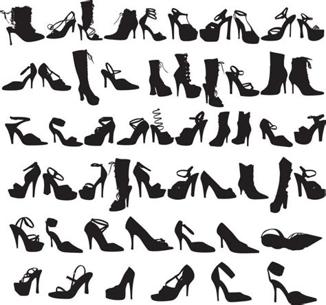 Shoe Silhouette Vector at Vectorified.com | Collection of Shoe Silhouette Vector free for ...