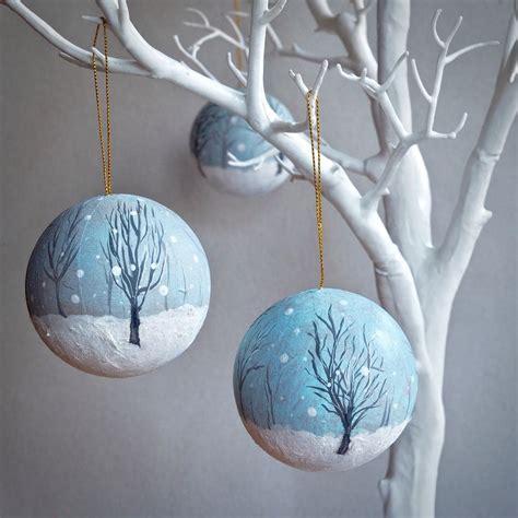 Hand Painted Scene Bauble By The Lady Moth Handmade Etsy Diy