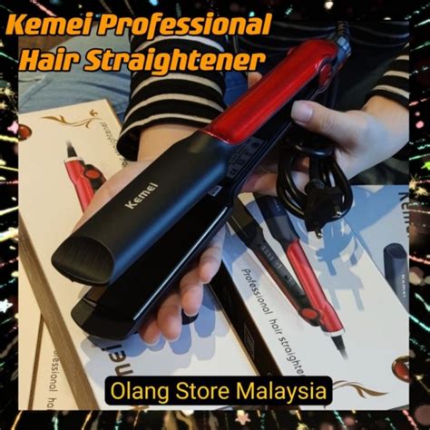 Original Kemei Professional Hair Straightener Alat Pelurus Rambut Catok