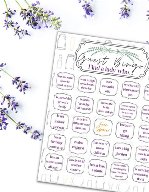 Herbal Apothecary Bridal Shower PRINTABLE KIT 5 Designs Etsy