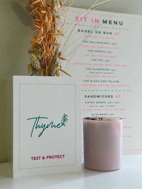 Menu at Thyme cafe, Ayr, 37 Alloway St