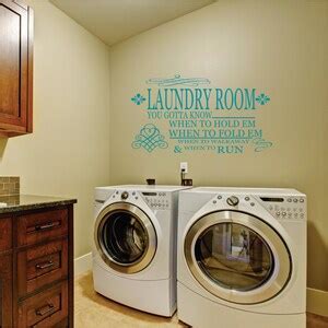 Laundry Room Decal You Gotta Know When To Hold Em When Etsy