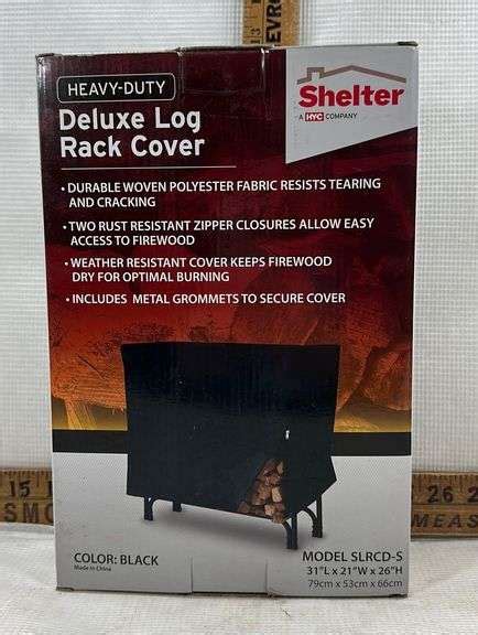 Shelter Delux Log Rack Cover New Sherwood Auctions