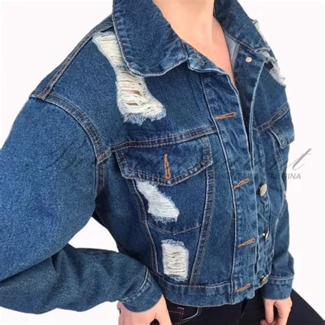 Campera De Jean Mujer R Gida Con Roturas En Venta En Capital Federal