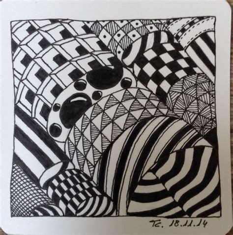 Zentangle Doodles Abstract Artwork Throw Pillows Cards